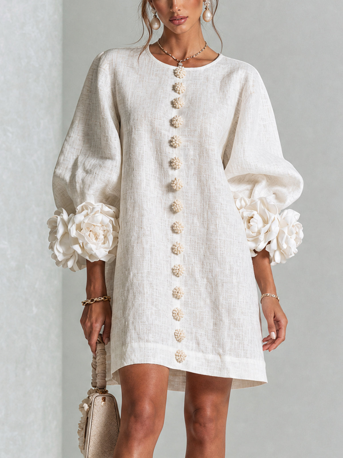 Rosalie | Button-Through Mini Dress