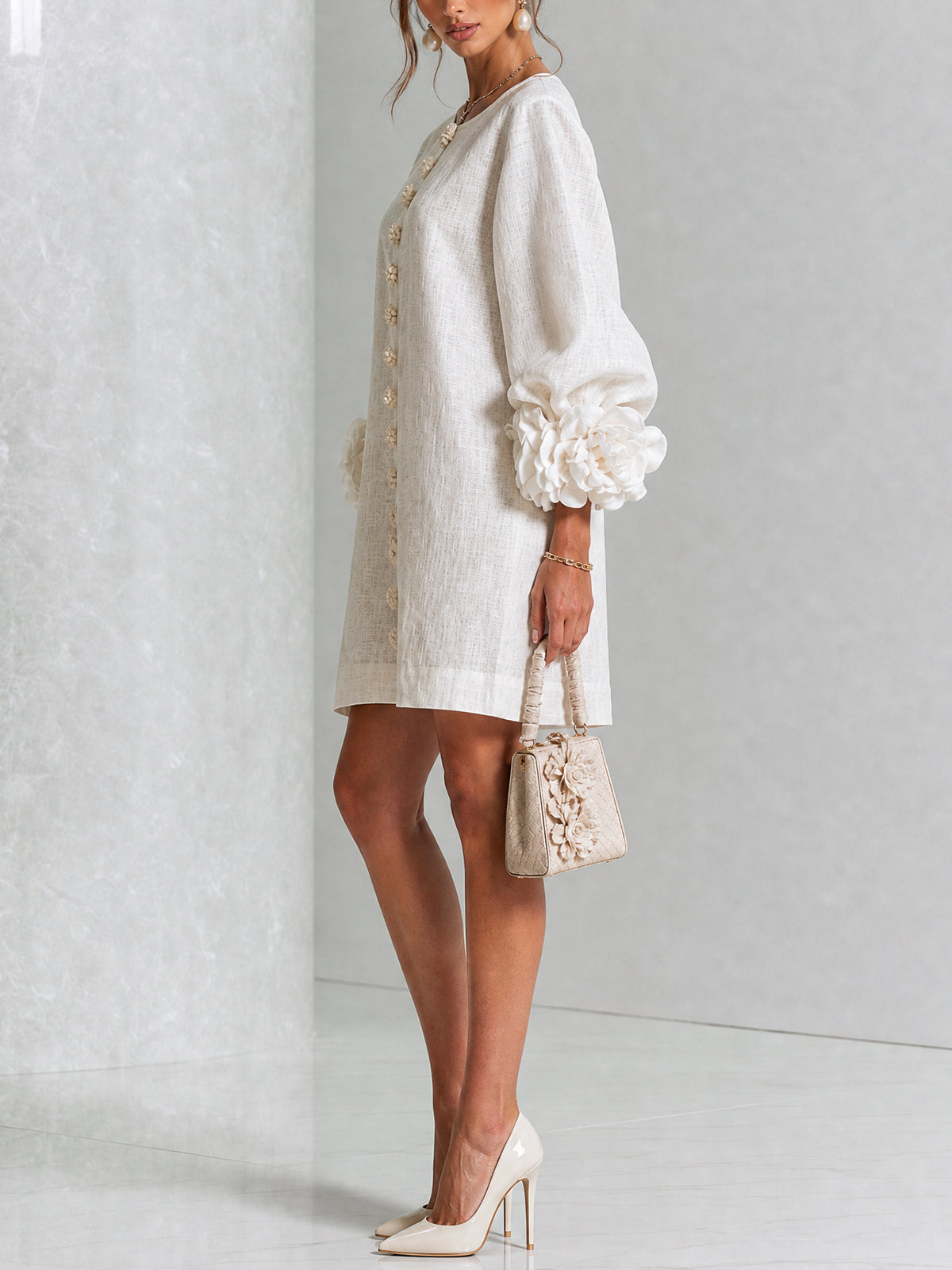 Rosalie | Button-Through Mini Dress