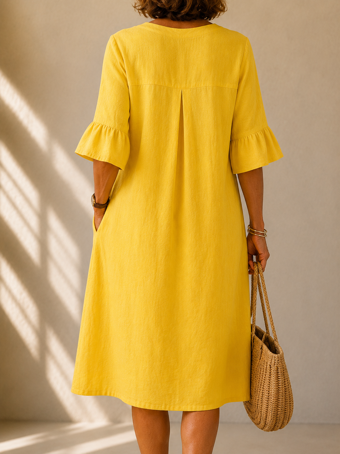Poppy Buttoned Relaxed Dress
