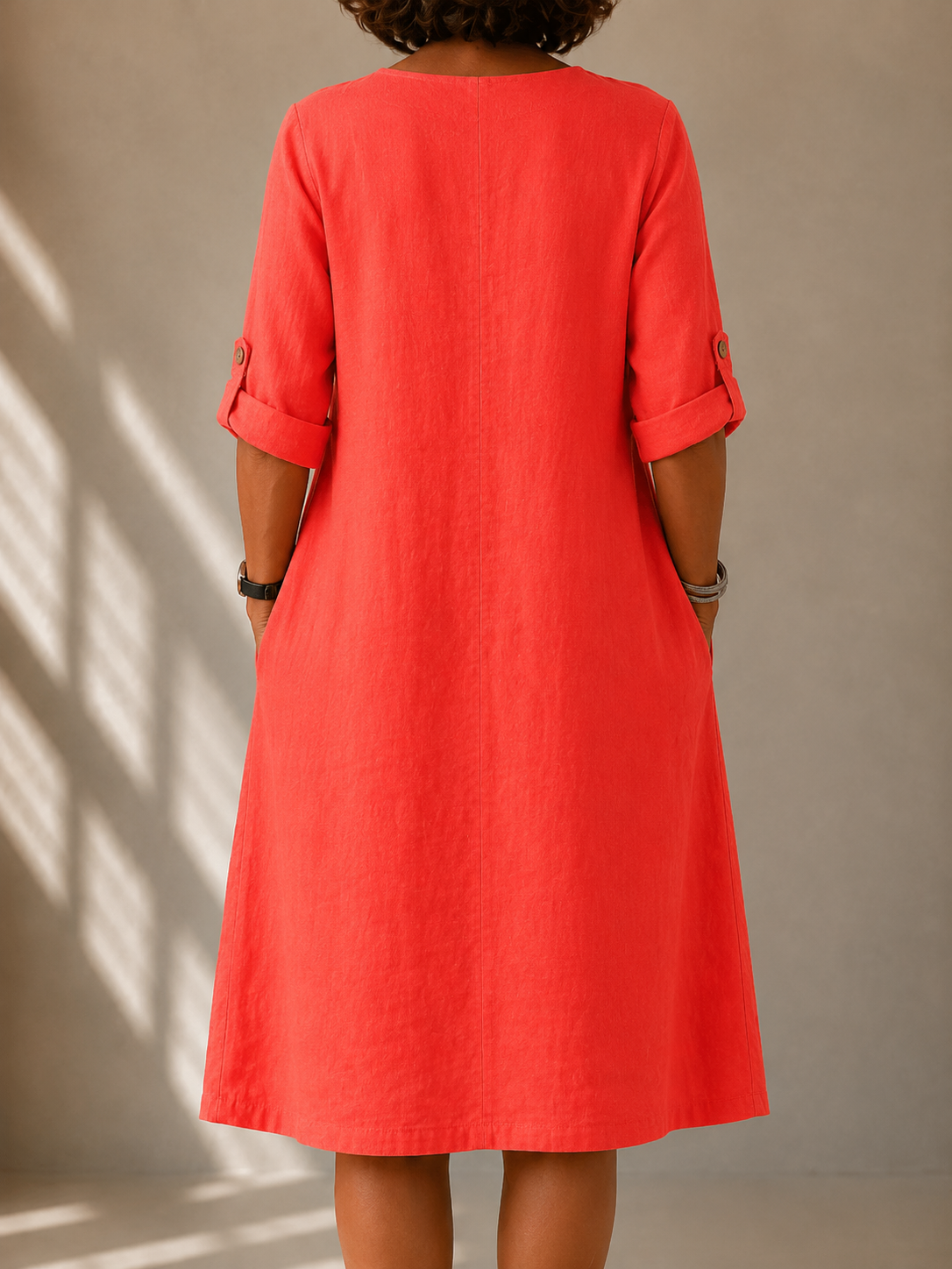 Sienna Flowing Straight-Cut Dress