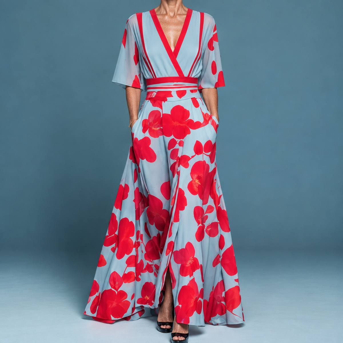 Vivienne | Floral Wrap Maxi Dress