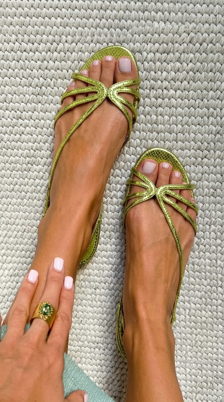 Fine-Strap Summer Sandals