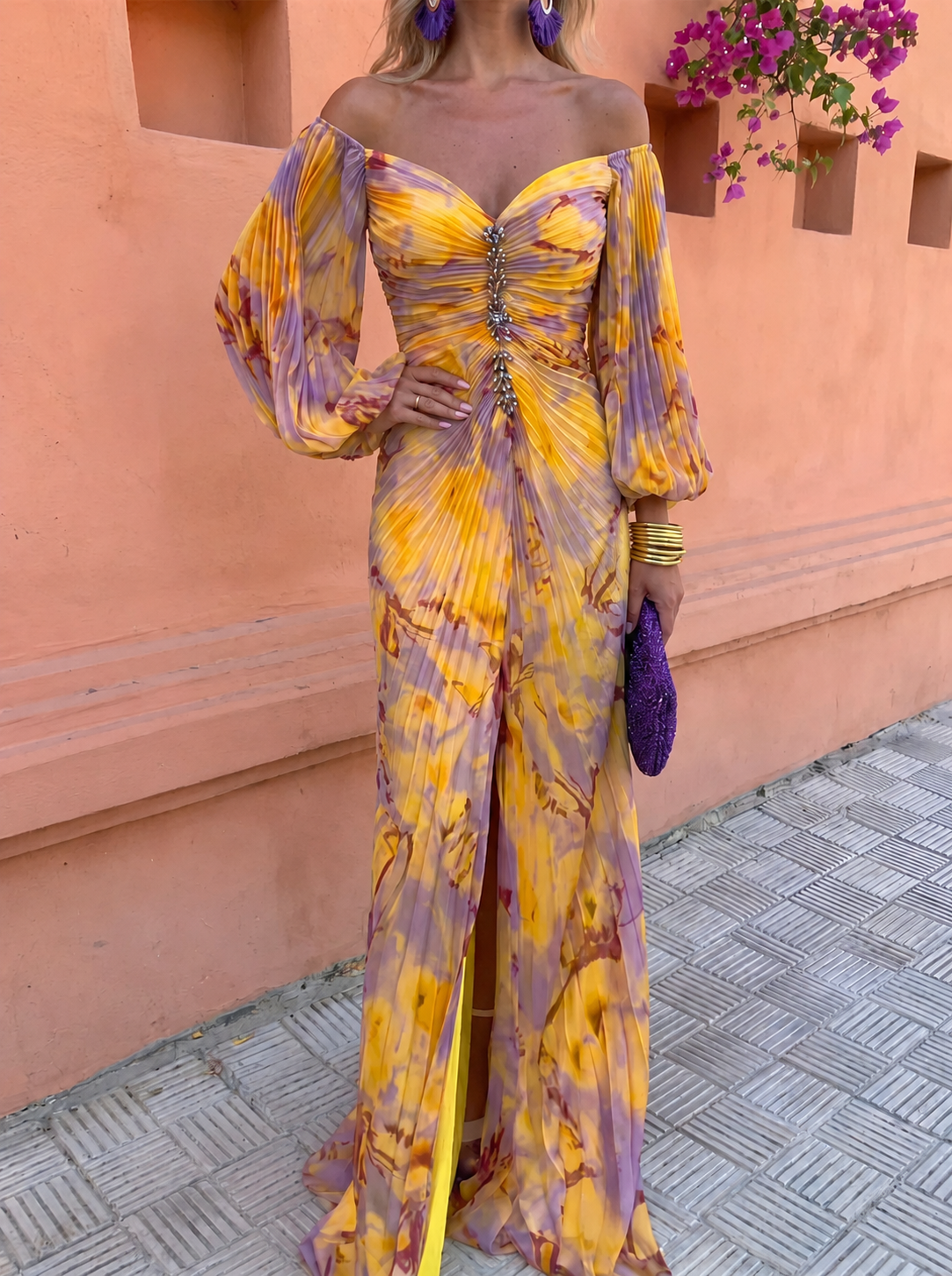 Matilda long floral dress