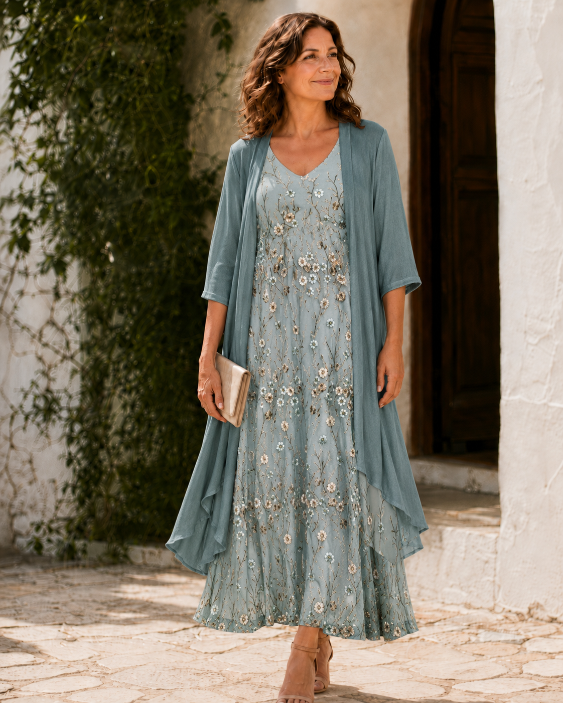 Juliet | Lace Duster Maxi Dress for Women