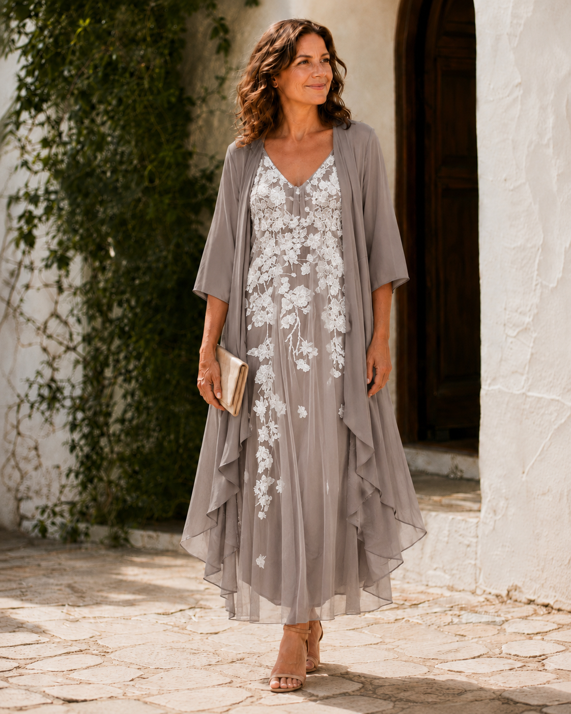 Juliet | Lace Duster Maxi Dress for Women