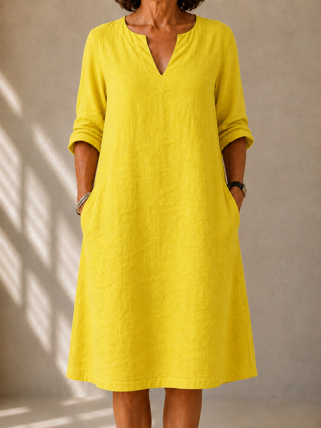 Freya Flowing V-Neck Dress
