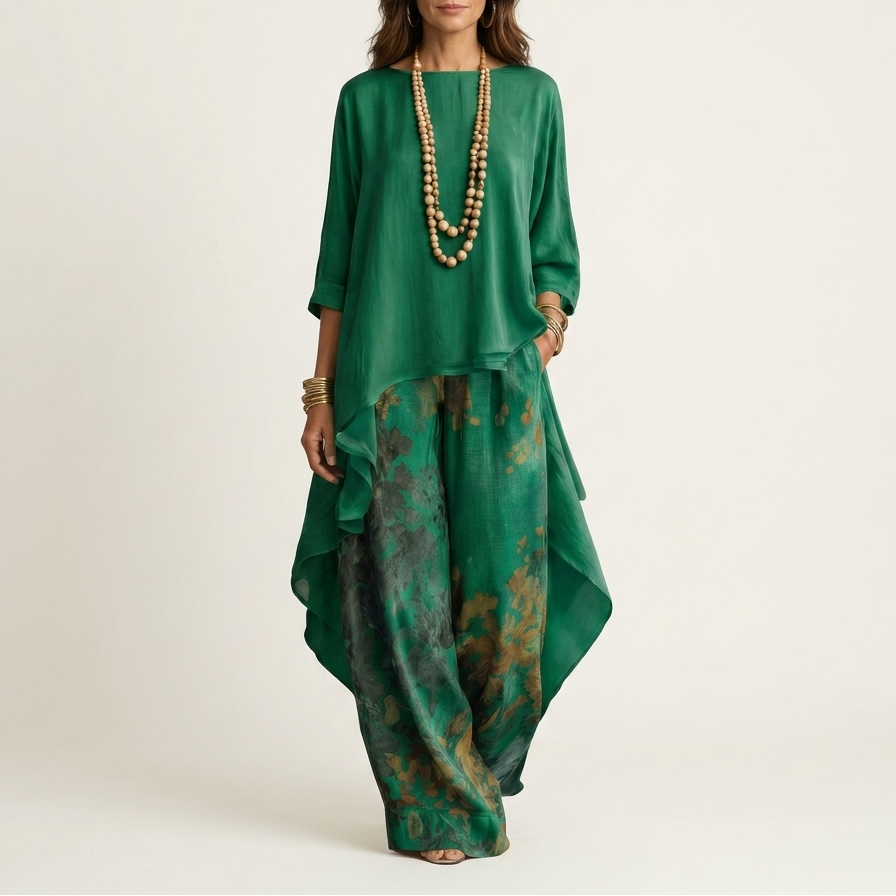 Isla Asymmetric Tunic Set