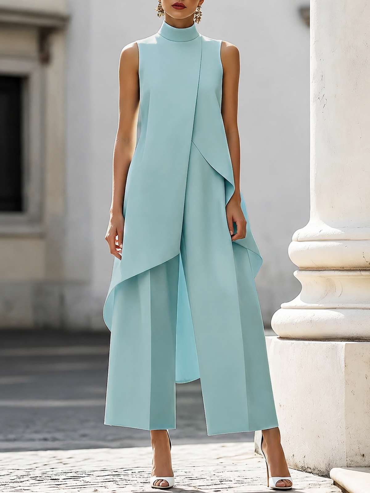 Catalina Jumpsuit - Lake Blue