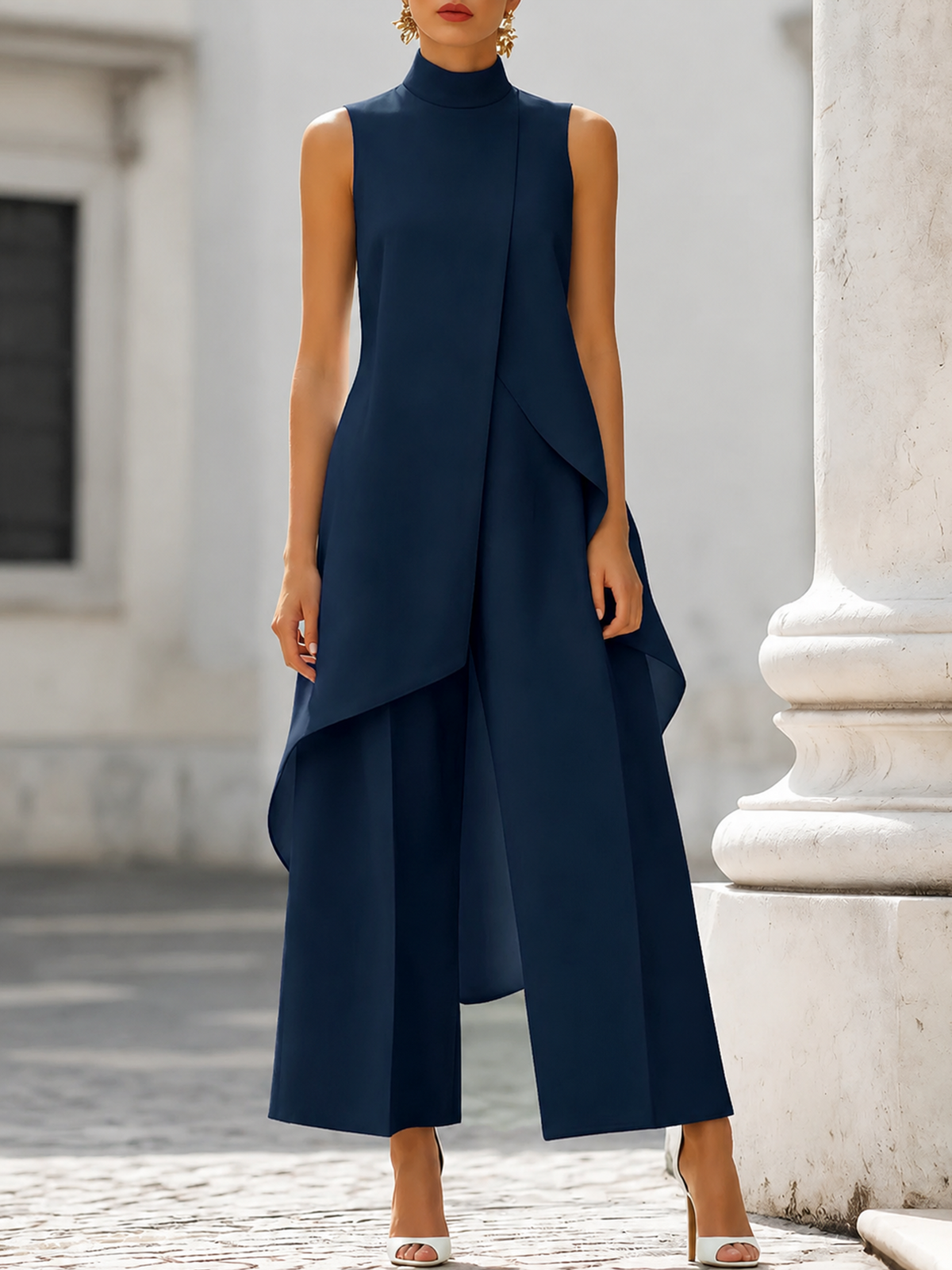 Catalina Jumpsuit - Navy Blue