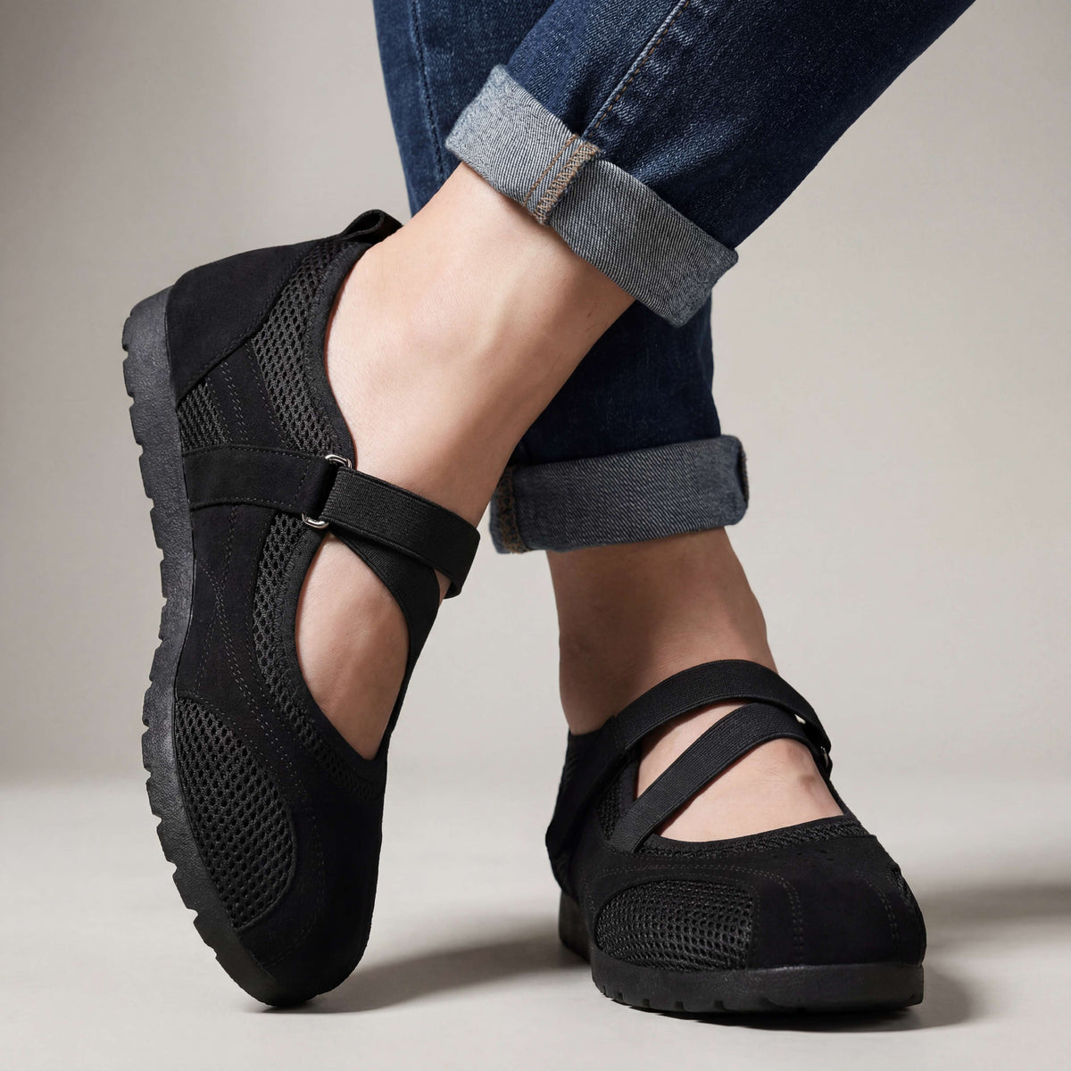 Cloud-Step Mesh Sneakers