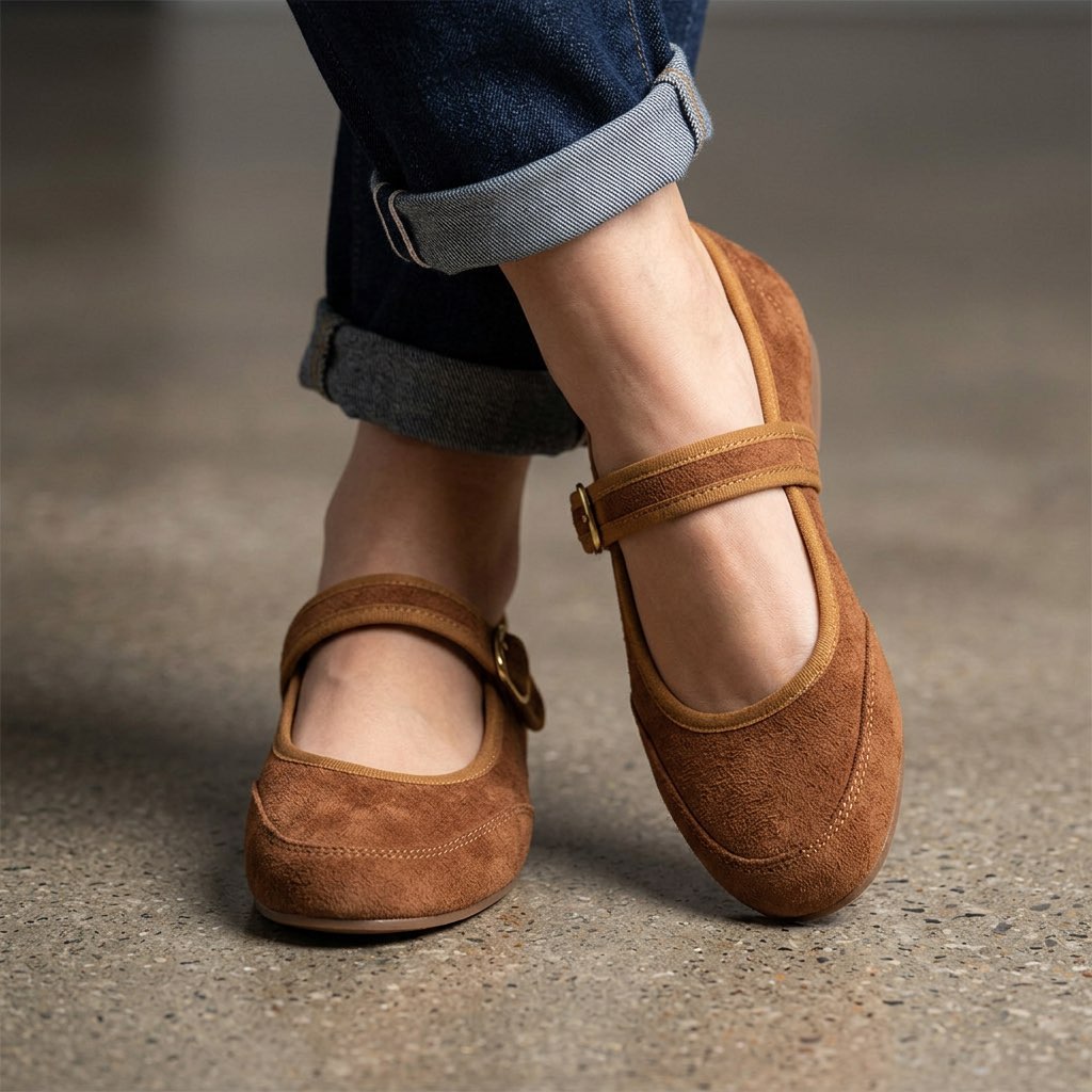 Comfort Mary Jane Flats
