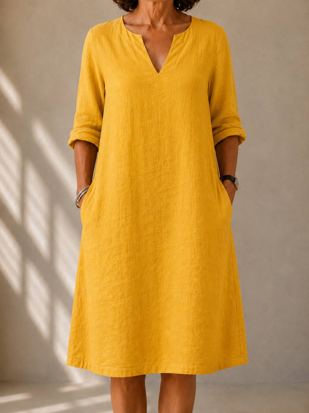 Alice Flowing Long-Sleeve Dress