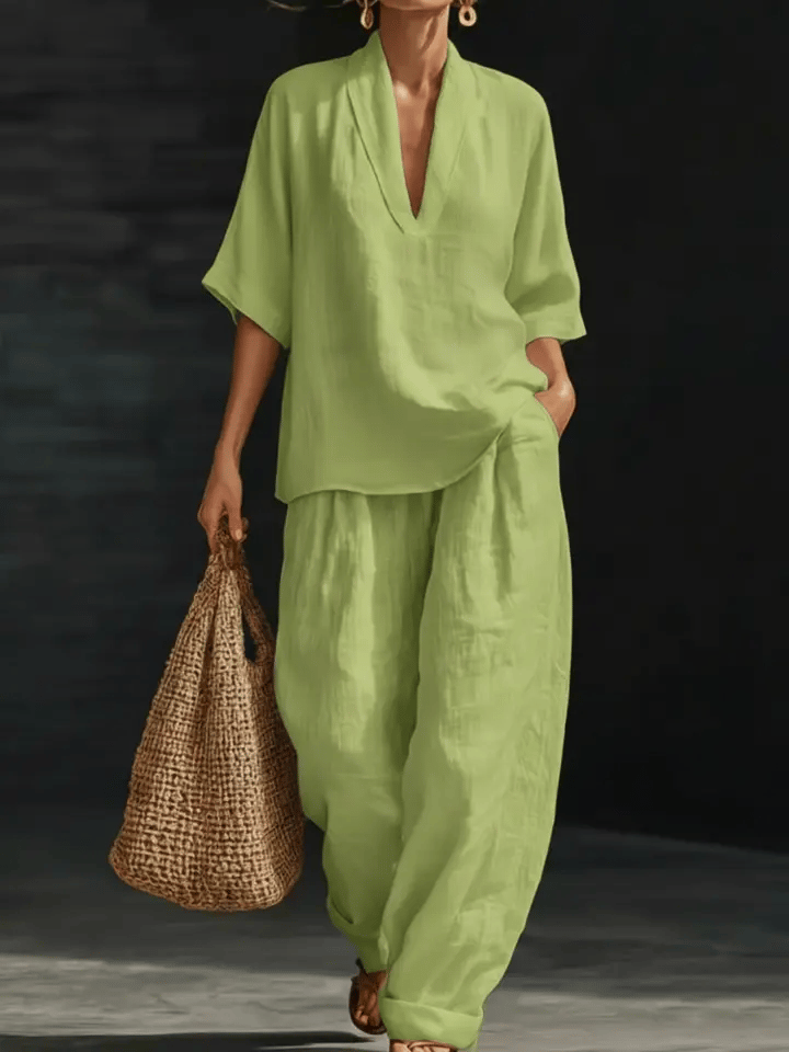 Livia linen set detail