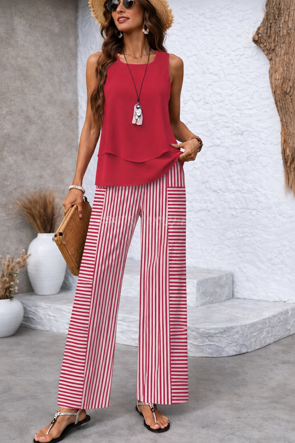 Amani Riviera Striped Set