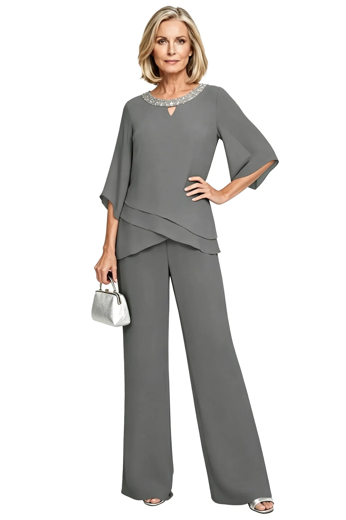 Formal pant set - Grey