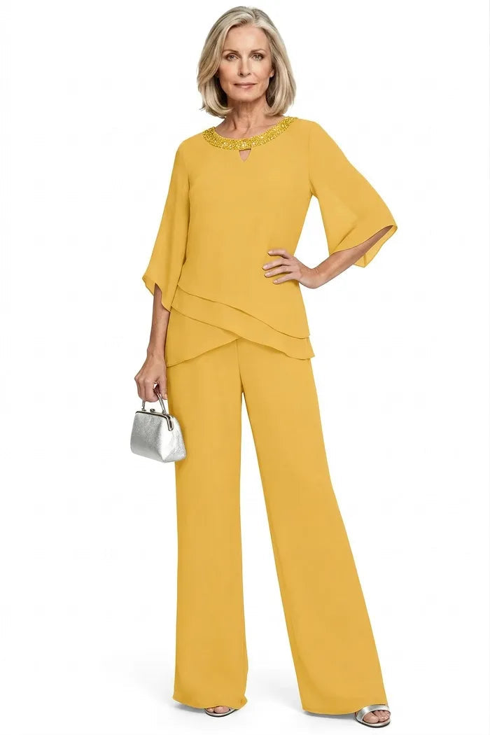 Formal pant set - Lemon Sorbet